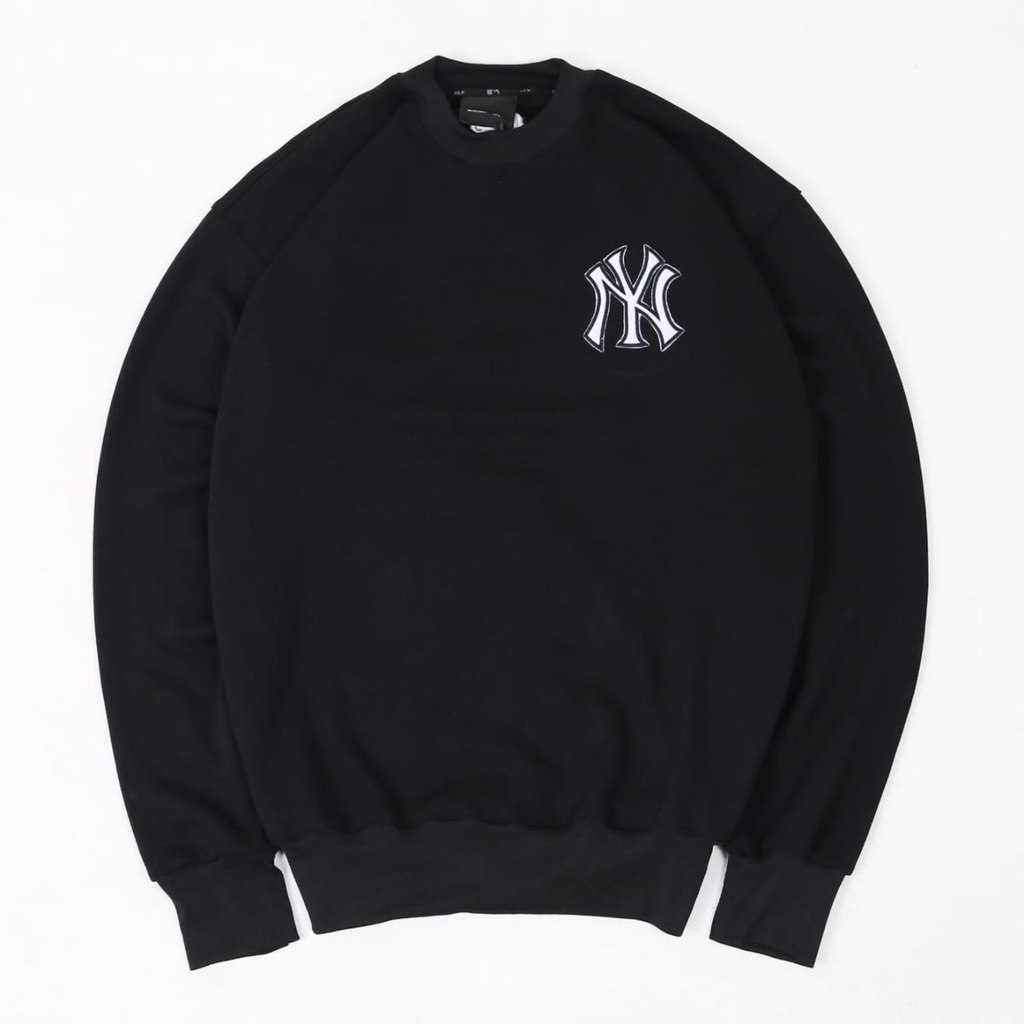 Sweater Crewneck MLB NY Yankees Lengan Panjang Original Sweatshirt Korea Crew Neck Long Sleeve Katun Unisex Pria Wanita Korean