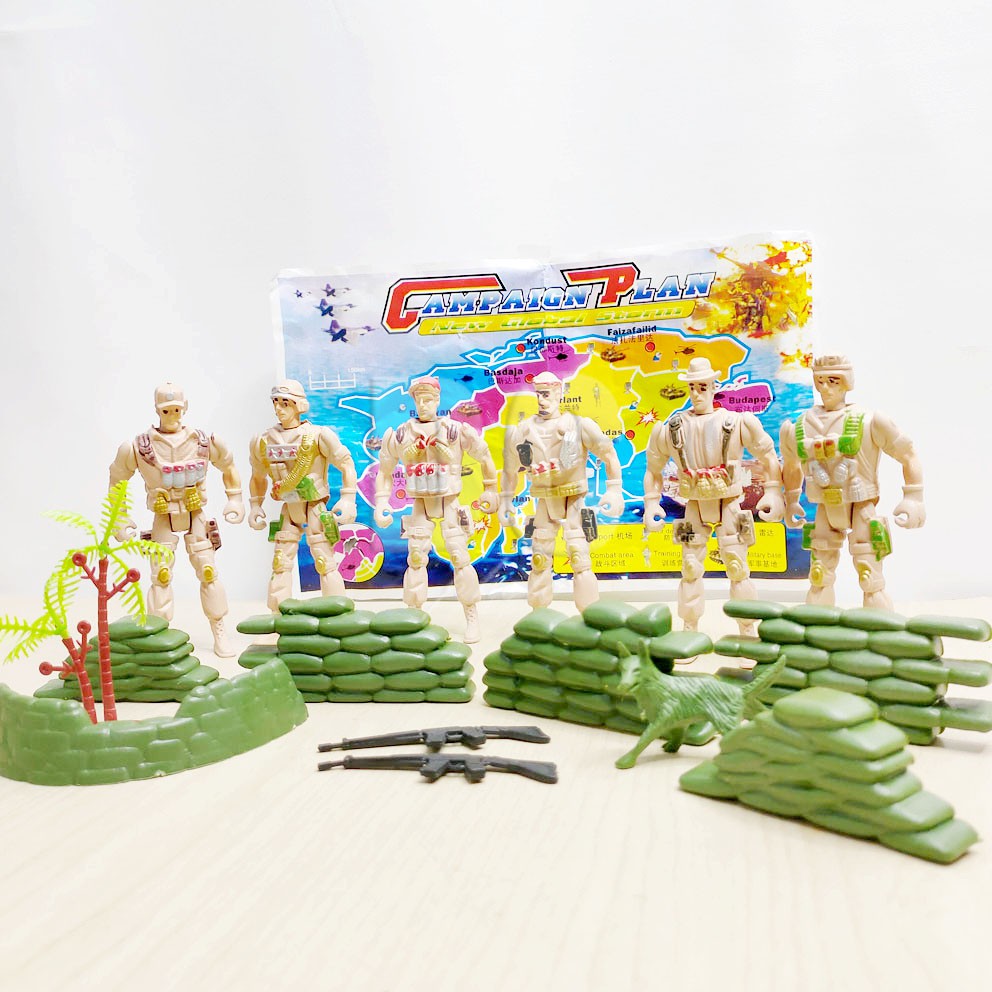 TROOPS MILITARY MAINAN MINI FIGURE TENTARA MILITER COMBAT SET