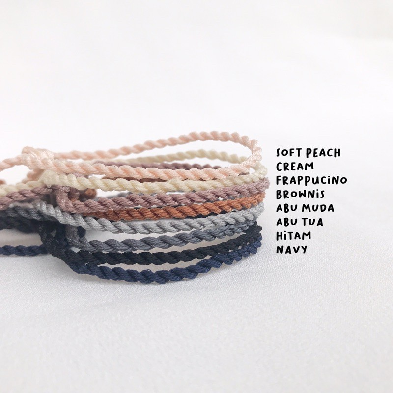 GELANG TALI TWIST (BACA DETAIL DULU DIBAWAH) - Gelang Persahabatan Gelang Warna Gelang Couple Gelang BTS Gelang Unisex Cowok