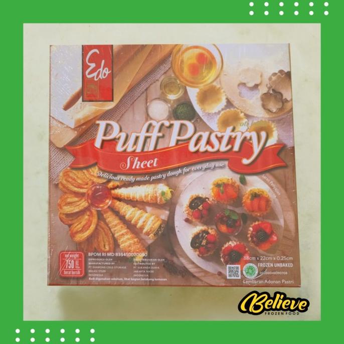 

Puff Pastry Sheet Edo 750 gr TERUJI Kode 645