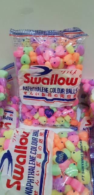 KAMPER SWALLOW NAPHTHALENE COLOUR BALLS LOVE 300GR