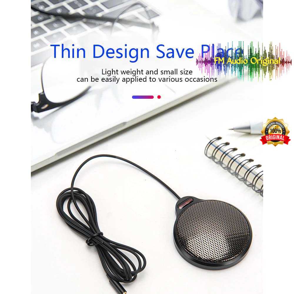 FM Audio Original / 360 Degree Microphone Table Conference Zoom Meeting - mic rapat / mic laptop / m