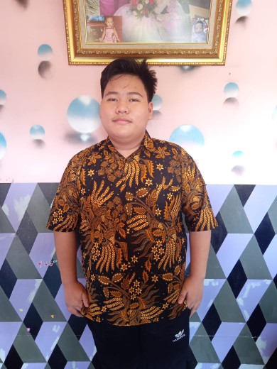Manggar Batik Jumbo Hrb118 A Hitam Coklat Kemeja Batik Pria Pendek Premium Besar Xxxl 3l 4l 5l