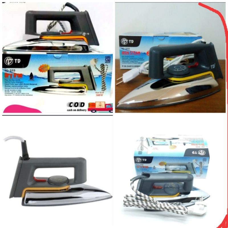 setrika TD  333 Dry iron gosokan baju