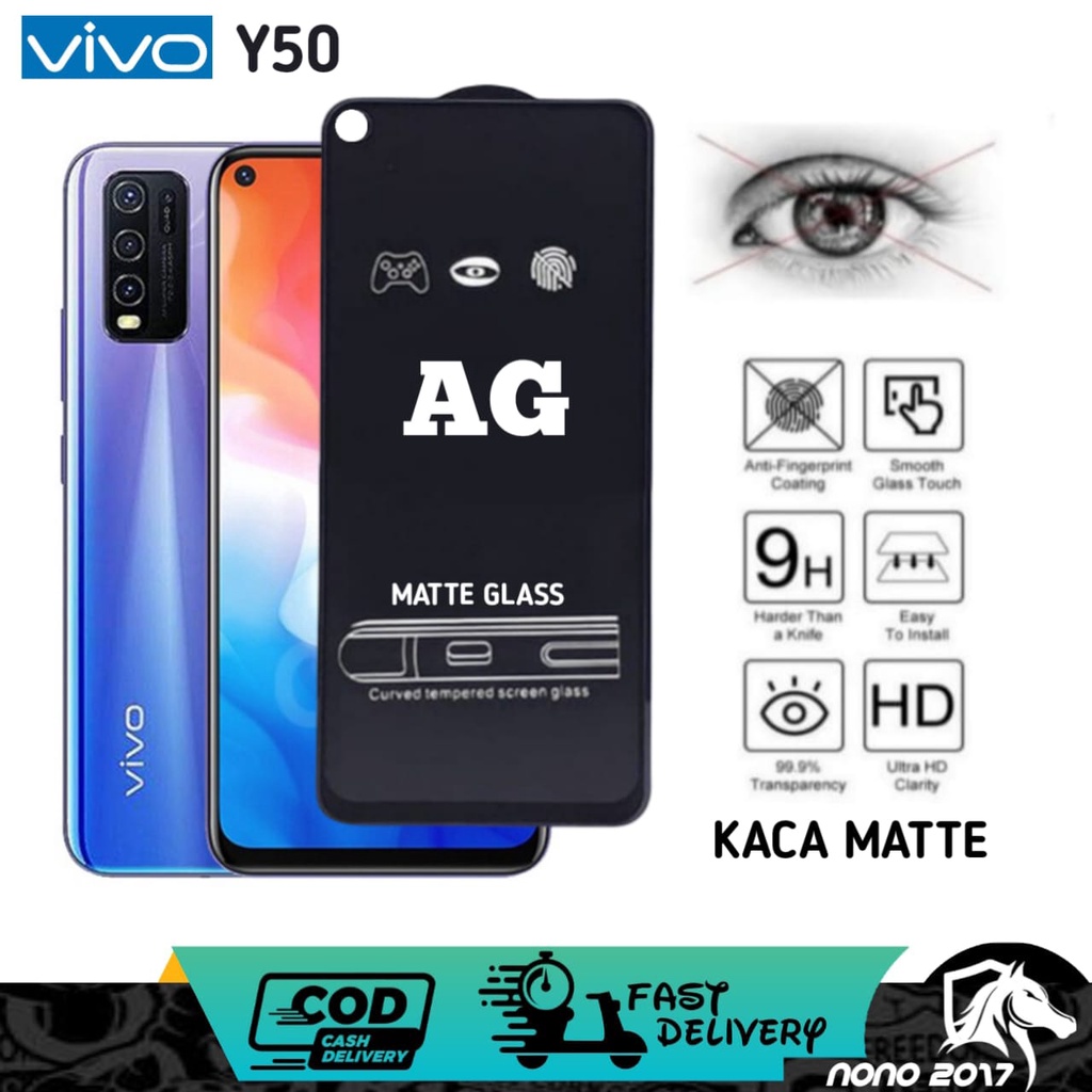 TEMPERED GLASS KACA AG MATTE VIVO Y50 Y30 Y91 Y91C Y93 Y95 TEMPERED AG MATTE ANTI SPY