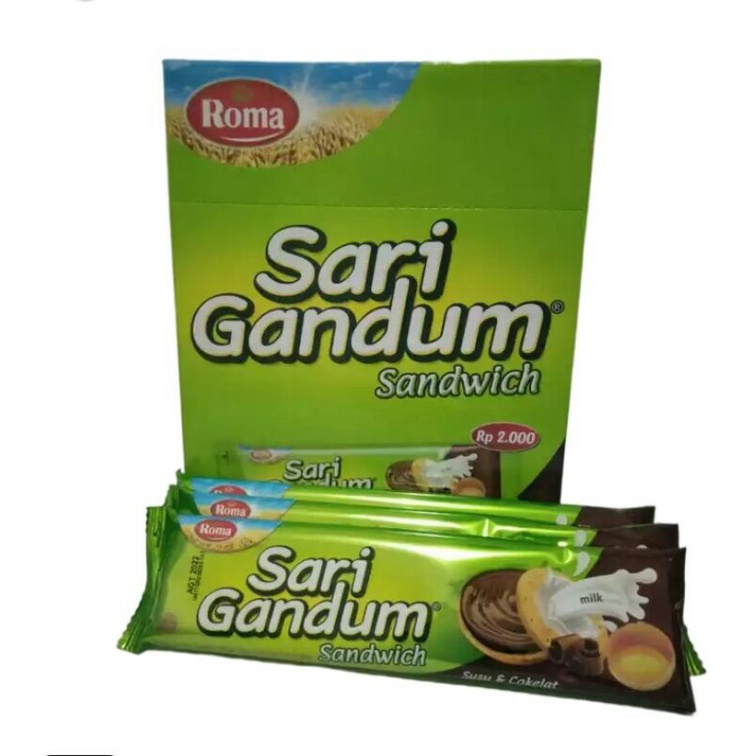 

Roma Sari Gandum Coklat Per Sachet x 38.5gr