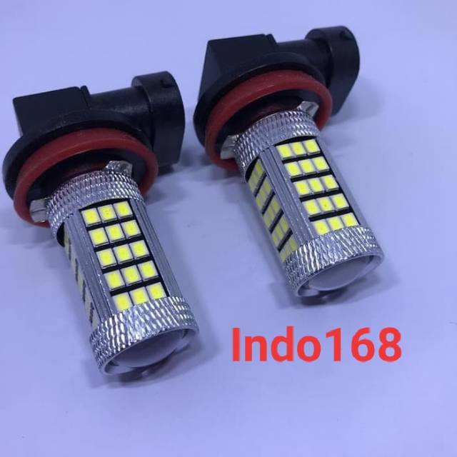 (INDO 168)Lampu Fog Lamp H11 66 Led Nyala Putih