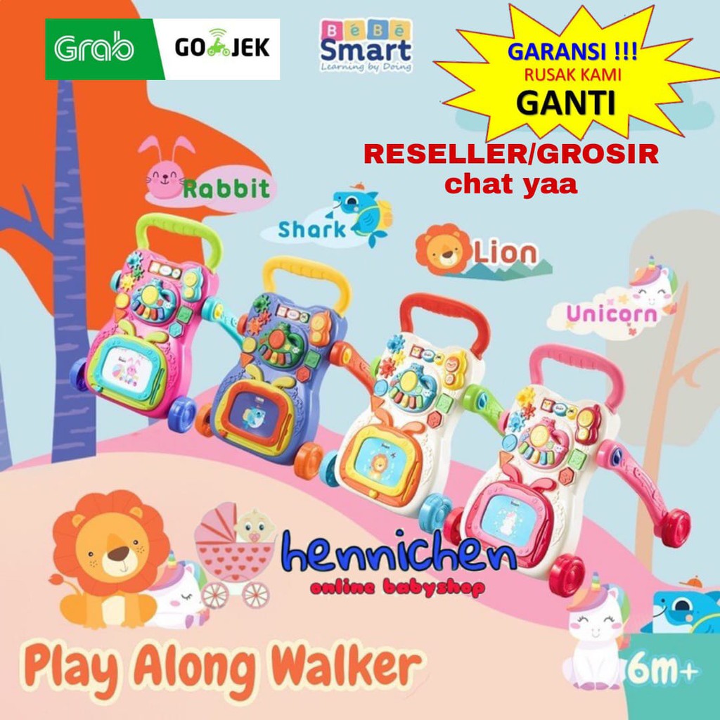 READY GOJEK GRAB BEBESMART BABY WALKER PUSH WALKER / SUGAR BABY MINI CAR BEBE SMART PLAY ALONG WALKER ALAT BELAJAR JALAN