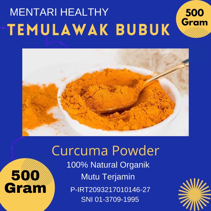 Temulawak Bubuk 500GR / Curcuma Powder 500Gram