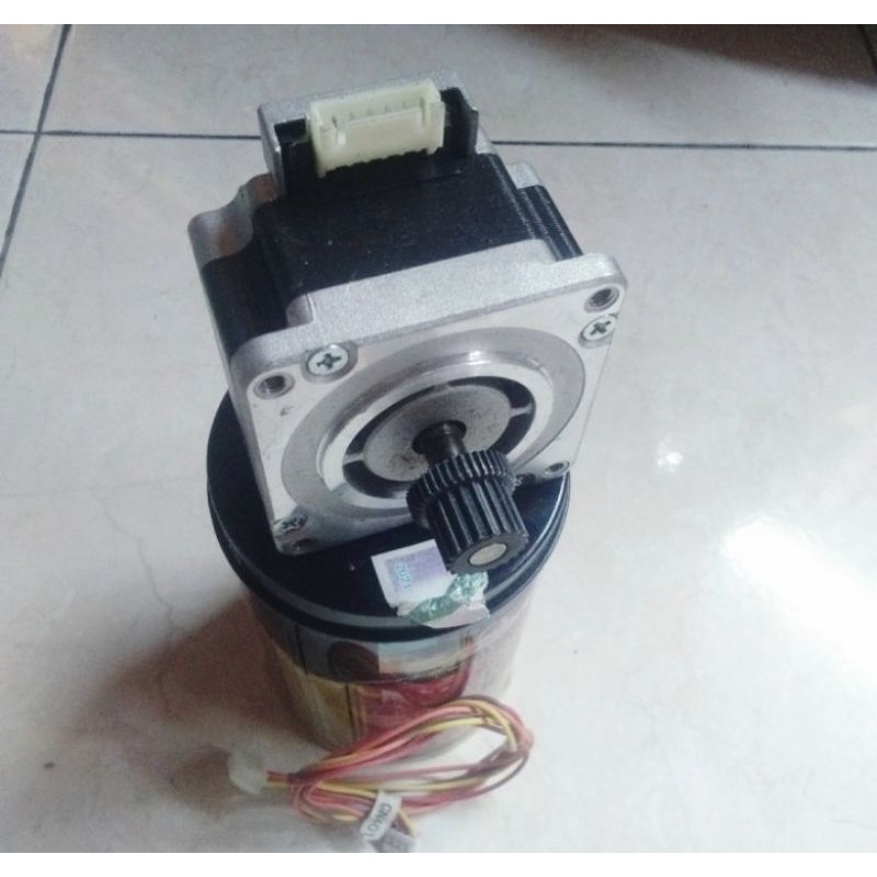 STEPPER NEMA23 MODEL CONEKTOR ASLI ORIGINAL TEGANGAN 12/24VDC 4WIRE