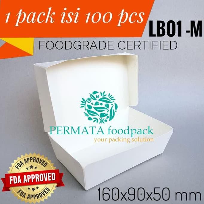 

NEW!!! PAPER BOX/ LUNCH BOX / PAPER BOX KERTAS / PAPER BOX TAKE AWAY size M DIJAMIN TERMURAH