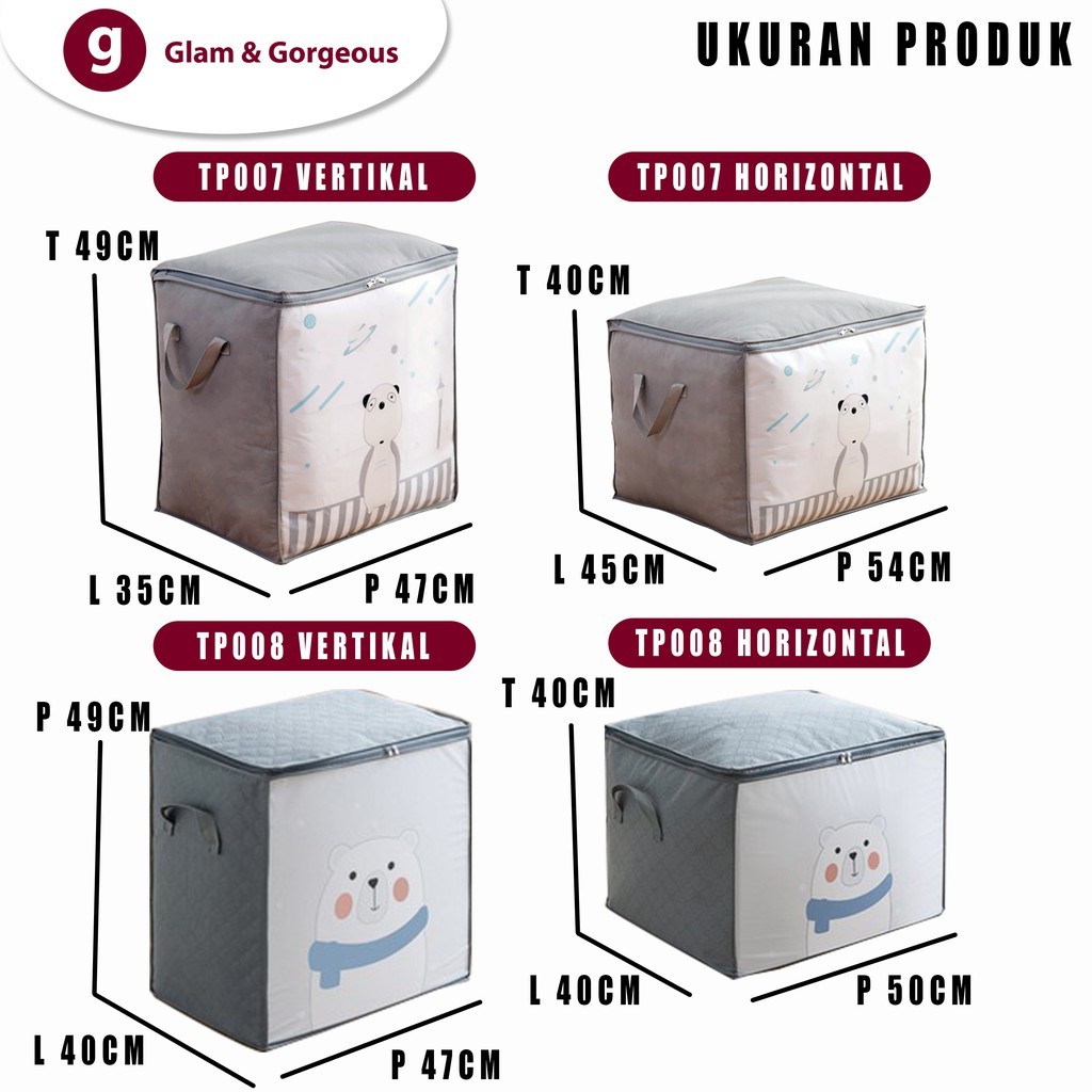 Tempat Penyimpanan TP007 Storage Box Baju Selimut Mainan Serbaguna