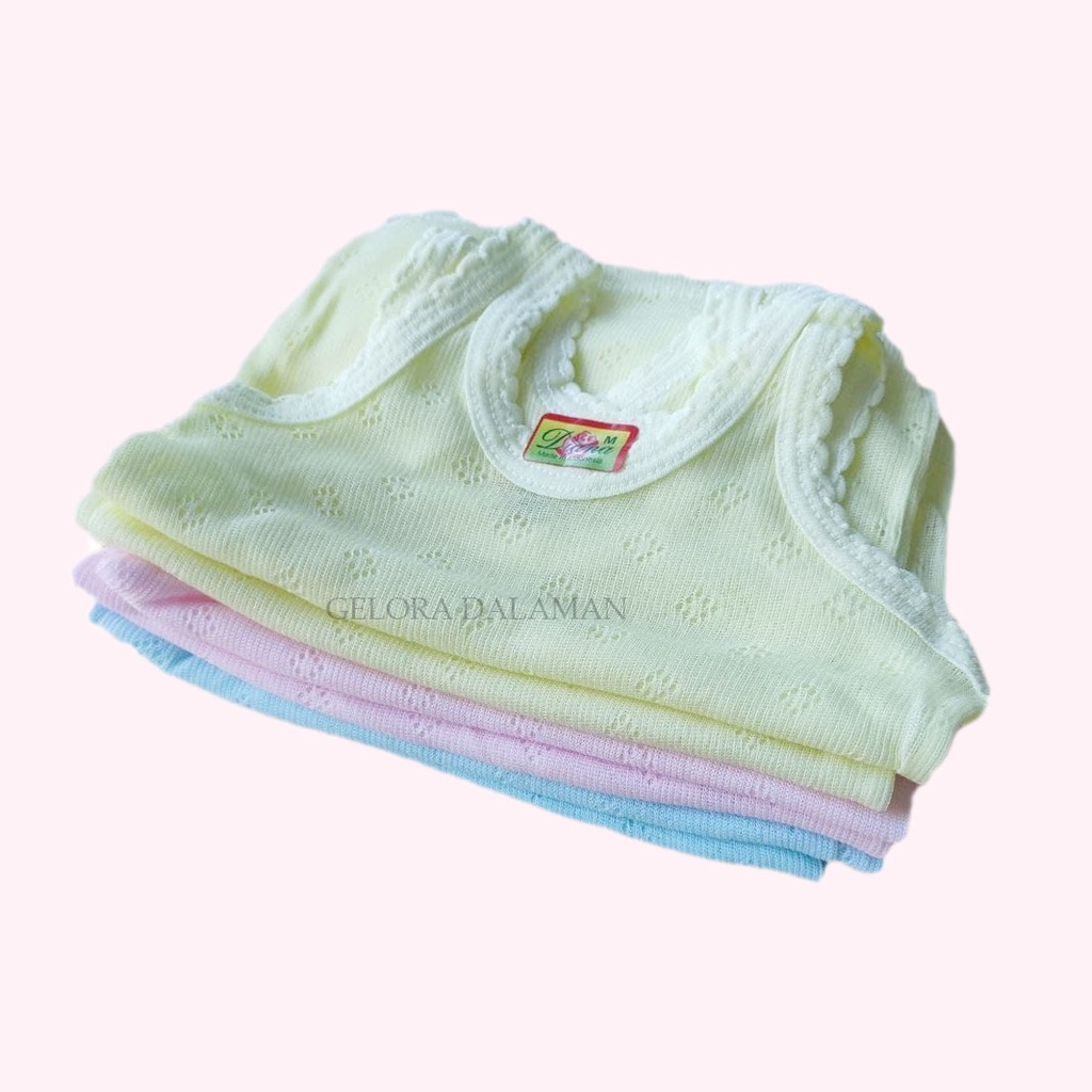 6 Pcs Singlet Anak Kaos Kutang Anak Laki Perempuan Khusus Warna