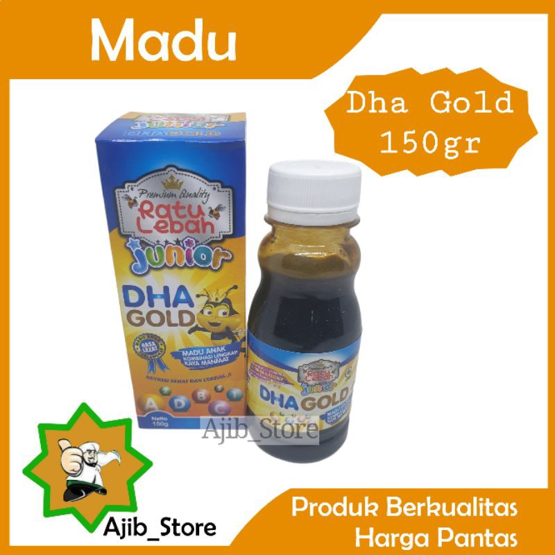 

(100% ORI) Madu Anak JUNIOR DHA GOLD RATU LEBAH 150 Gram 150gr 150g A114