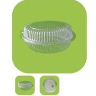 mika tempat kue bulat plastik plastics 20cm isi 50 pcs