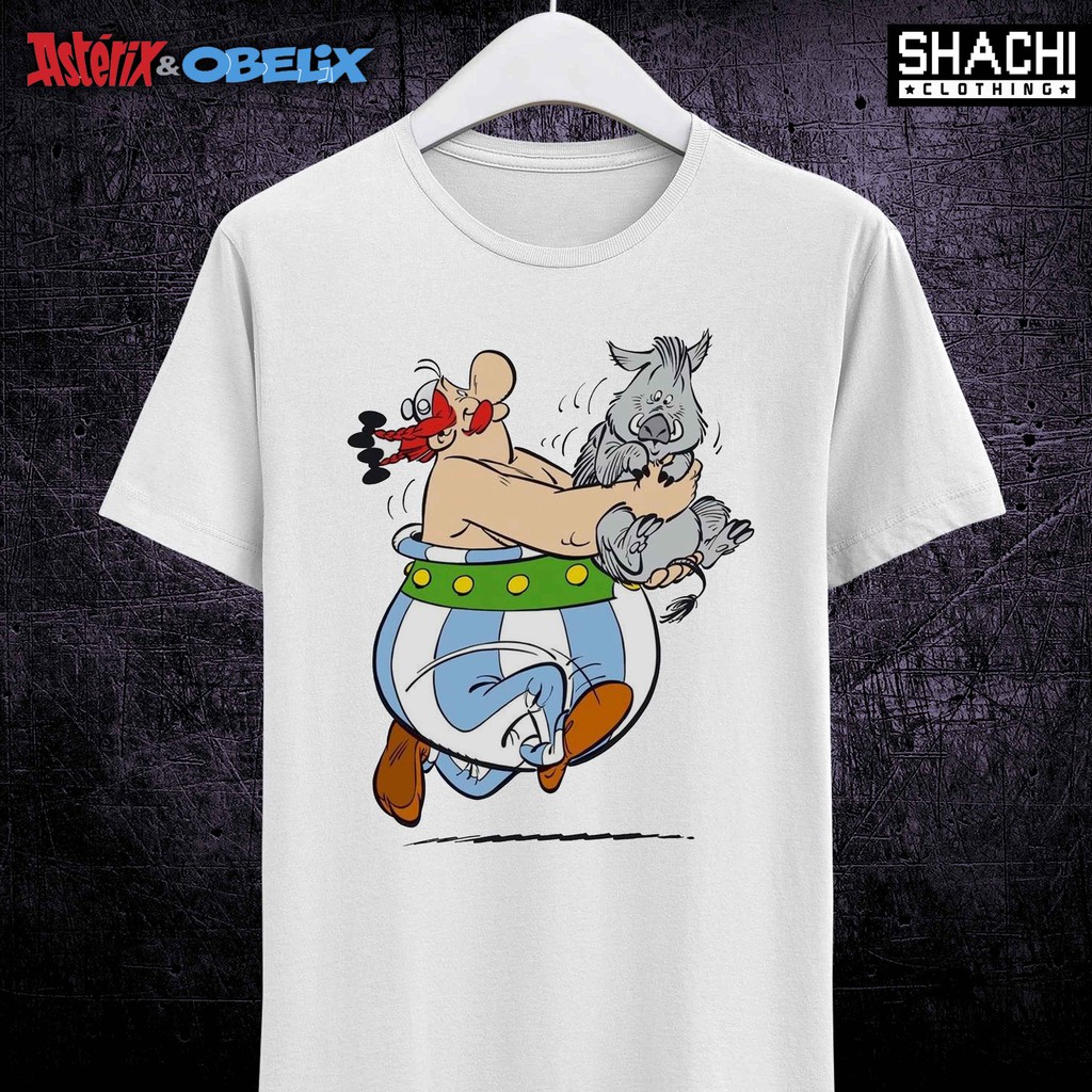 T Shirt Kaos Komik Jadul ASTERIX & OBELIX 15 - Premium White NSA