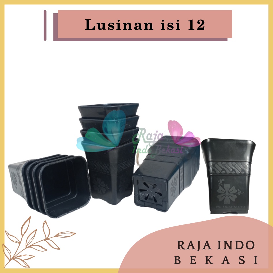 Lusinan Pot Kotak Sofi Batik 8 Cm Hitam Tebal Pot Kaktus Mirip Juos Juoss Mini Pot Kotak Tinggi 8 10 Cm Bunga Artificial