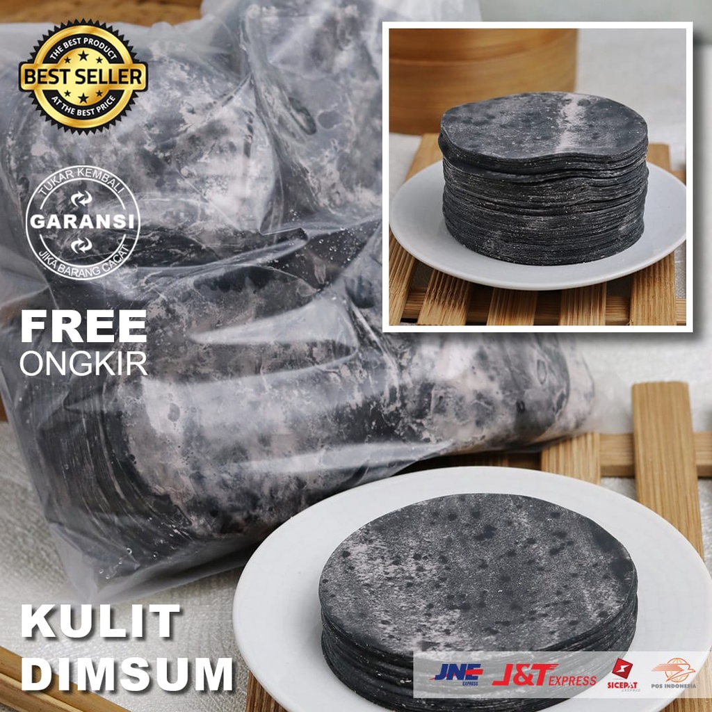 kulit dimsam siomay warna item hitam 1kg (-+330pc)