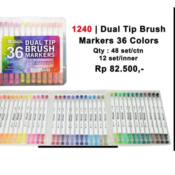 

HD2S Brush pen dual tip basic 36 warna ♠S5
