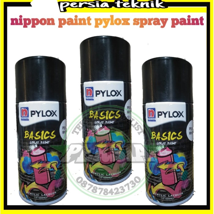 

ST | pylox nippon paint-pilok spray paint white-101 (1 dus/12 botol)