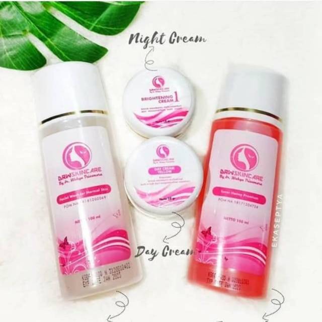 PAKET WHITENING/PAKET BRIGHTENING / PAKET FLEK PAKET STANDAR & TONER DRW SKINCARE ORIGINAL 100%
