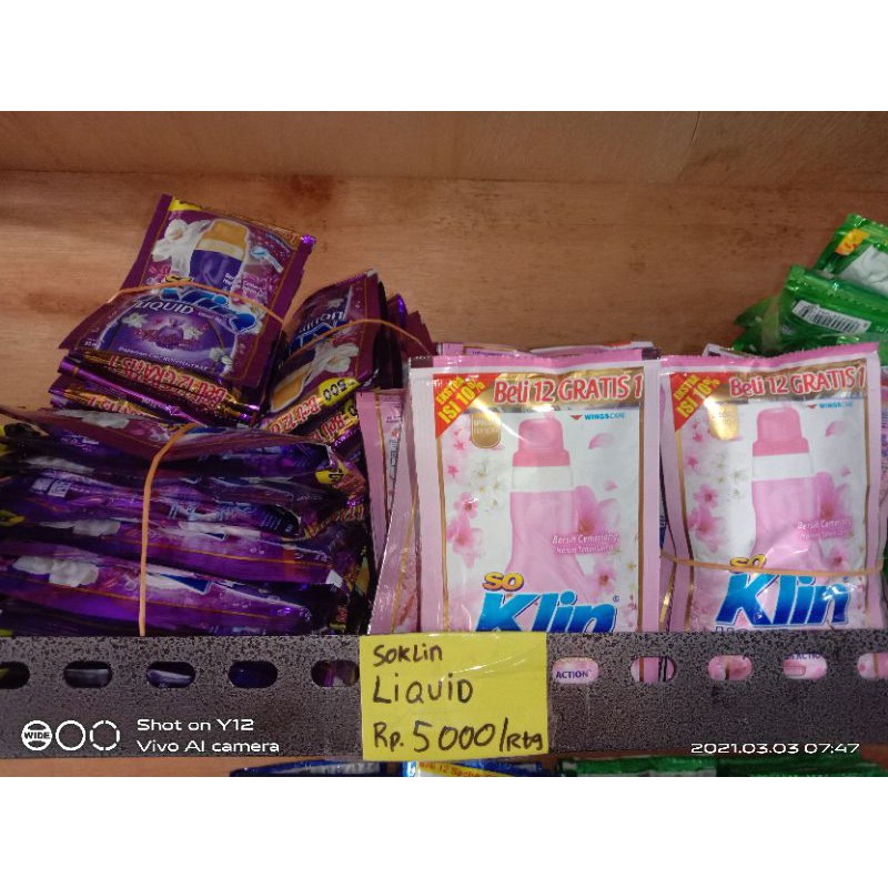 SOKLIN LIQUID RENCENG 12 SACHET TERBARU