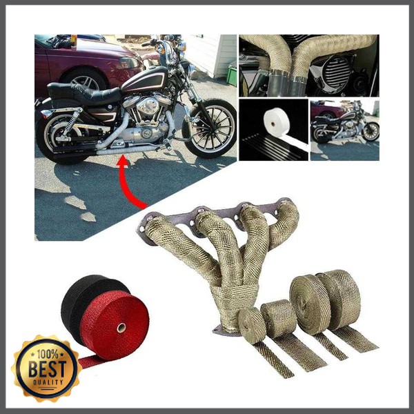 

TG-RT004 GEONYIEEK Exhaust Wrap Lakban Peredam Panas Knalpot - MP-001