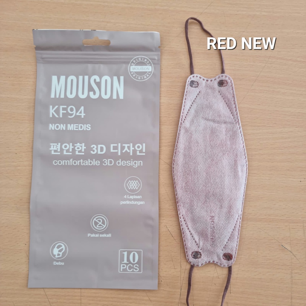 MASKER KF94 MOUSON ISI 10PC Masker KF 94 4ply Masker 4D EVO isi 10pcs-KF94 MSN P LADY