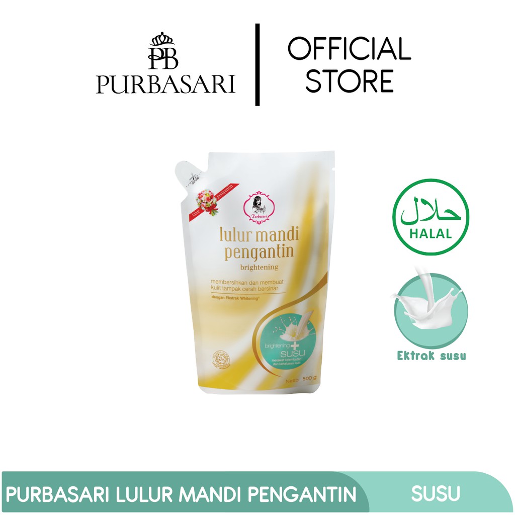 Purbasari Lulur Pengantin Susu 500gr Lulur Pemutih Lulur Pelembab Kulit