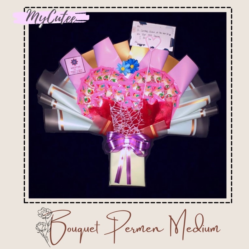 

BOUQUET BUKKET BUCKET PERMEN YUPI BABOL MINT SRAGEN LUCU MYCUTEE