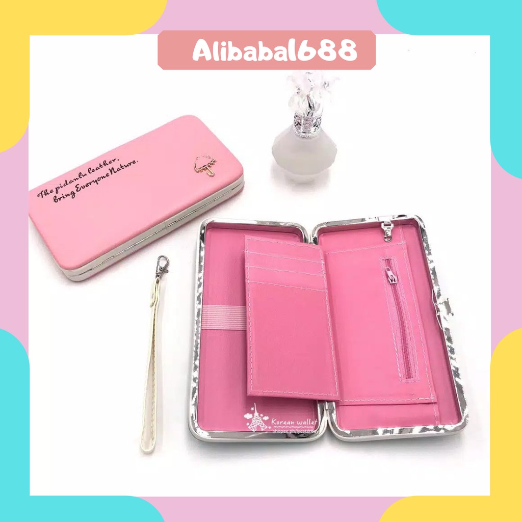 *ALIBABA1688*COD Dompet wanita B57 Ellieth Dompet Wanita Korea Heel Style dompet import real pic