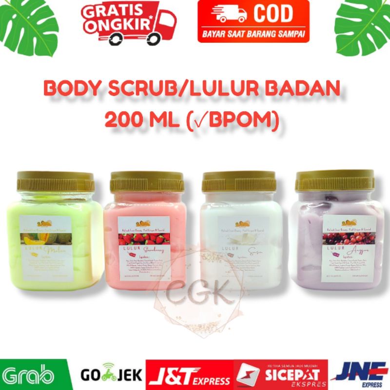 BODY SCRUB ACL 200 ML (BPOM) / LULUR BADAN ALA SALON TERMURAH