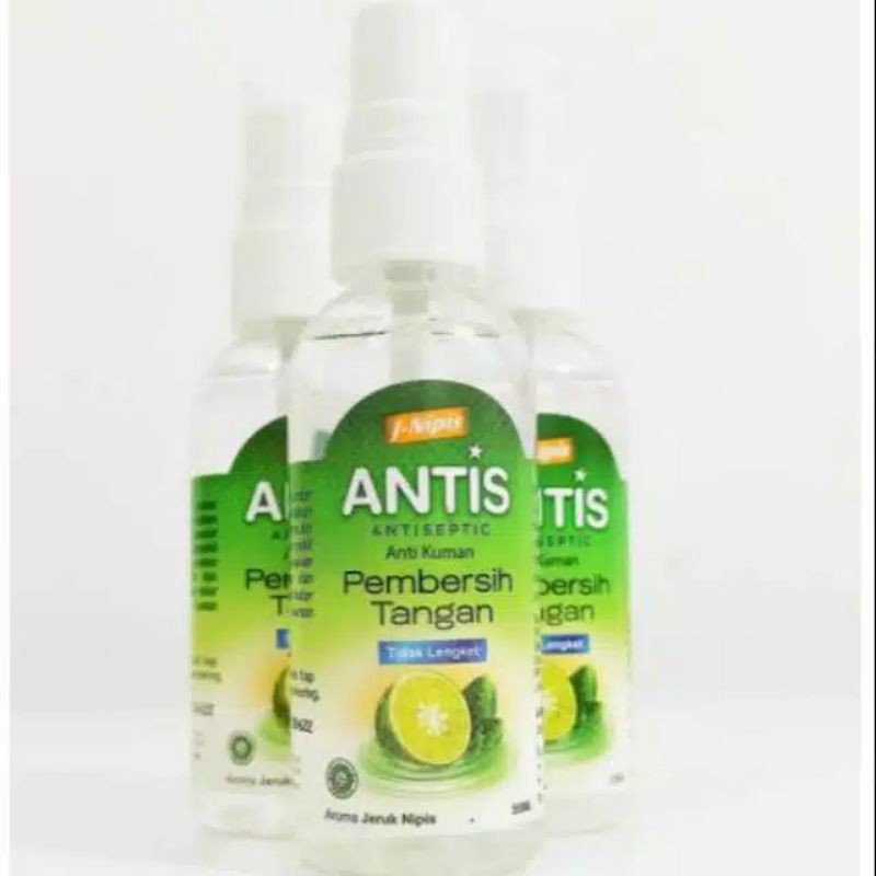 ANTIS HANDSANITIZER SPRAY 55 ML TIDAK LENGKET DI TANGAN