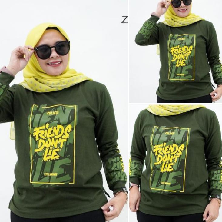 Big Sale.. Kaos zolaqu tanpa ban size M L Xl new motif original / atasan wanita branded terlaris
