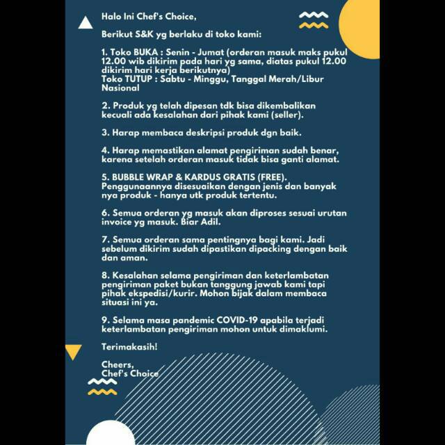 

MOHON DIBACA!!! BEST SELLER CHEF'SCHOICE!
