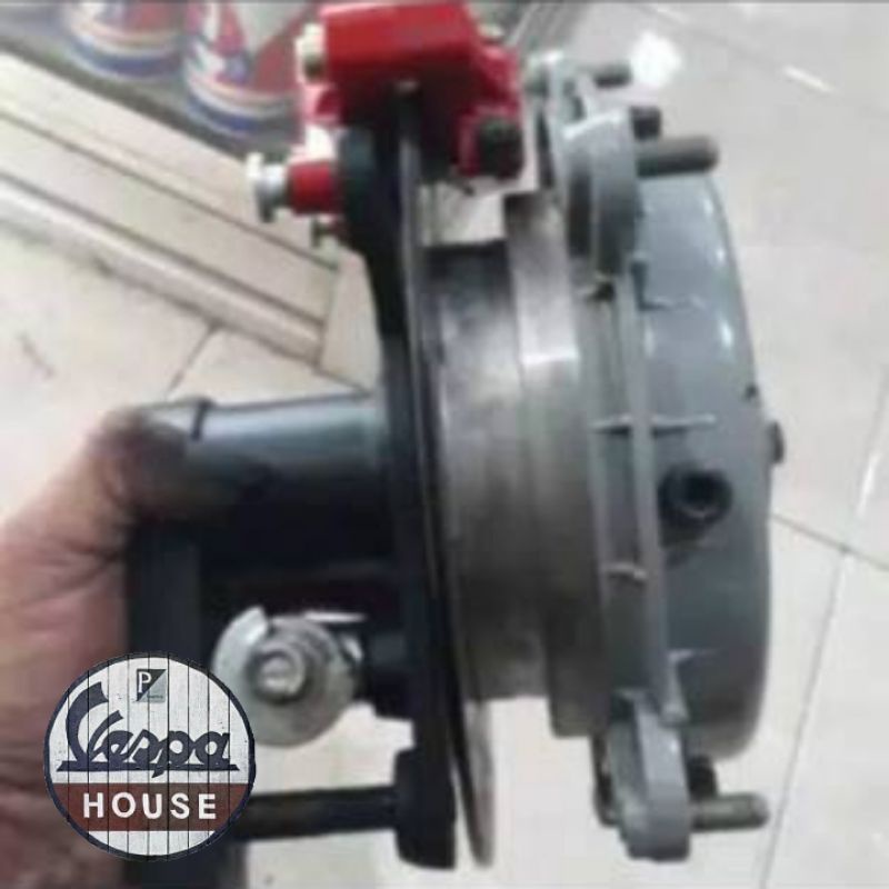 CAKRAM VESPA SUPER, SPRINT, PS FORK KAKI 3 RING 10