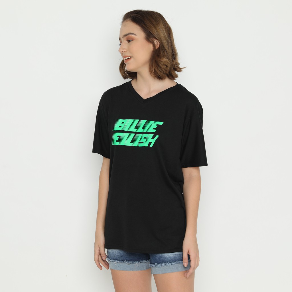 KAOS VNECK BILLIE EILISH NAME/ BILLIE EILISH / KAOS UNISEX