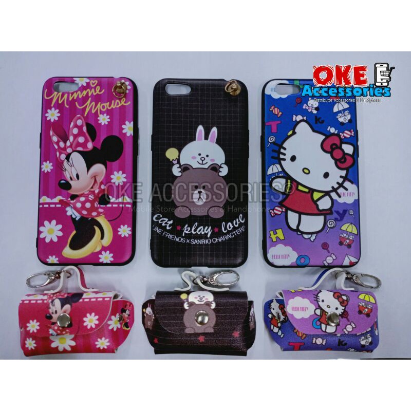 Case Dompet Karakter Oppo A71