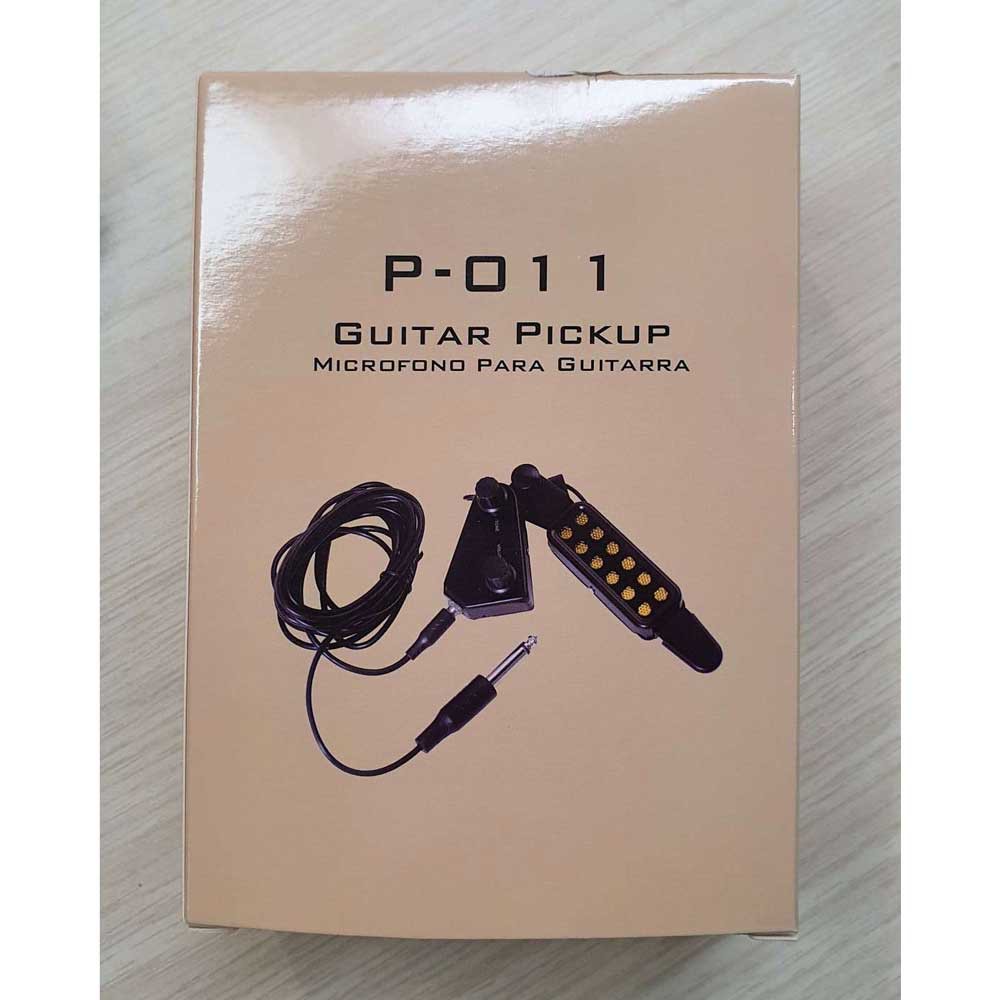 Transducer Pickup Gitar Akustik 12 Hole dengan Tone Volume Control - P-011 - OMSKCIBK Black