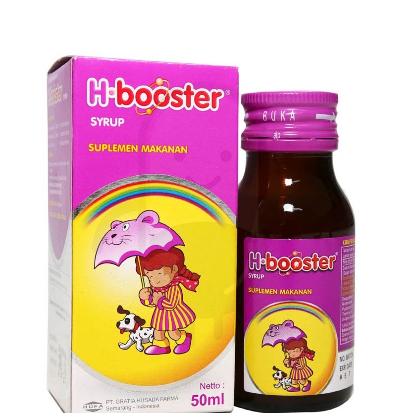 H BOOSTER H-BOOSTER SIRUP SYRUP 50 ML - Vitamin anak memelihara daya tahan tubuh