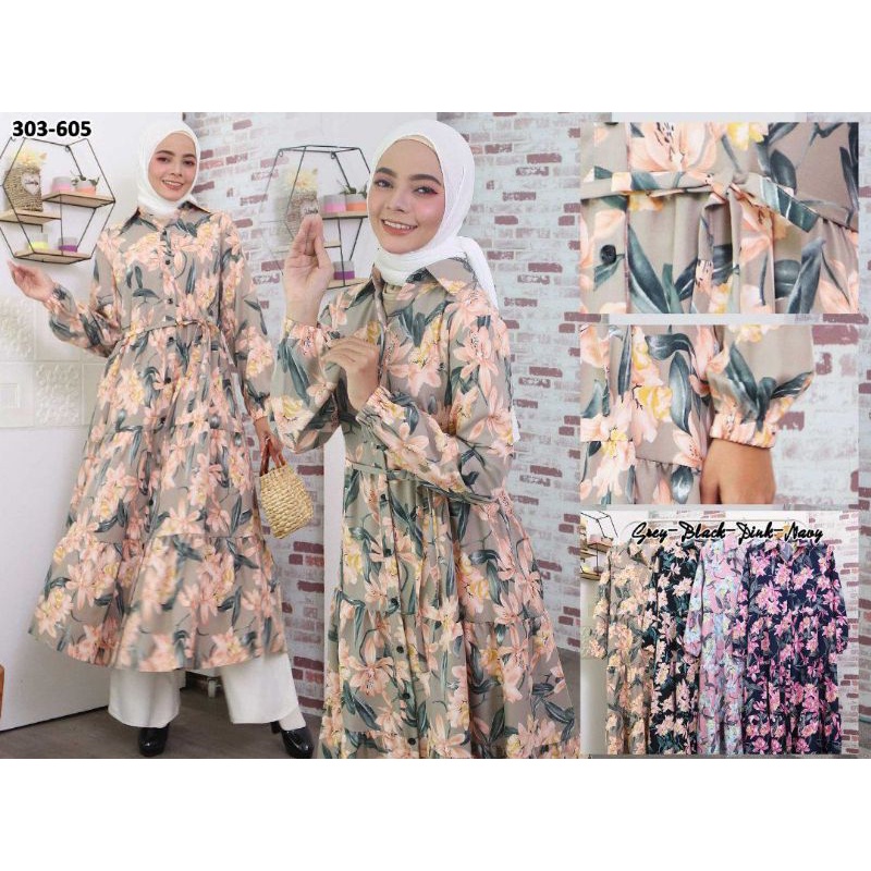 Midi Bunga Besar Shakila