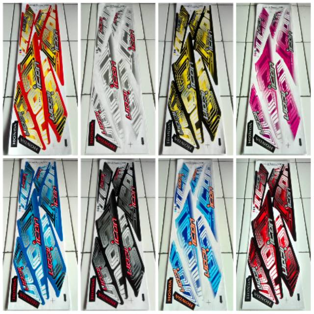 Striping Stiker Lis Variasi Motor Honda Beat Karbu Lama - Icon Cyber