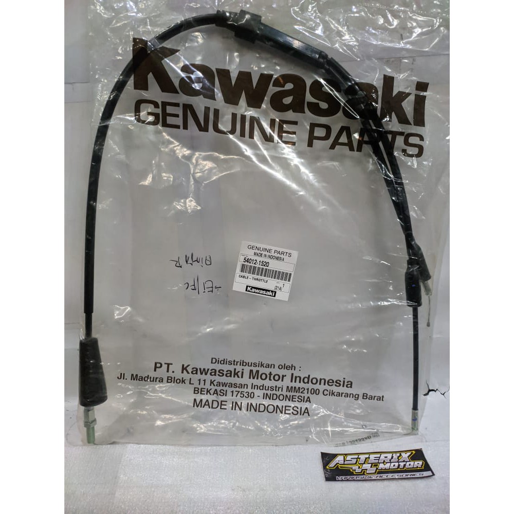 Kabel Gas.Olor Gas ninja R .RR .S nInja 150 R Ninja 150 RR Original Kawasaki