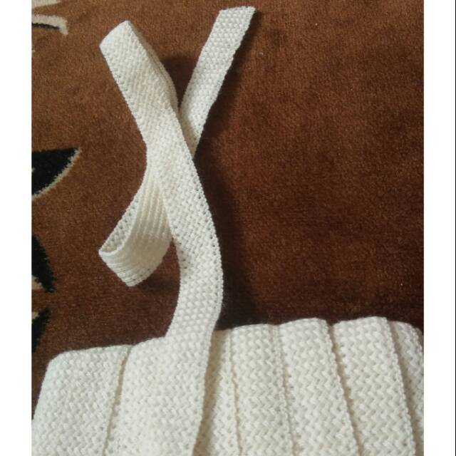 Renda rajut pita rajut (per roll)