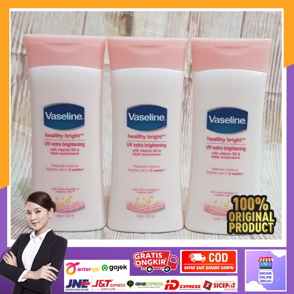 [READY] HANDBODY VASELINE 100 ML / HAND BODY VASELINE / VASELINE BODY LOTION MENCERAHKAN KULIT