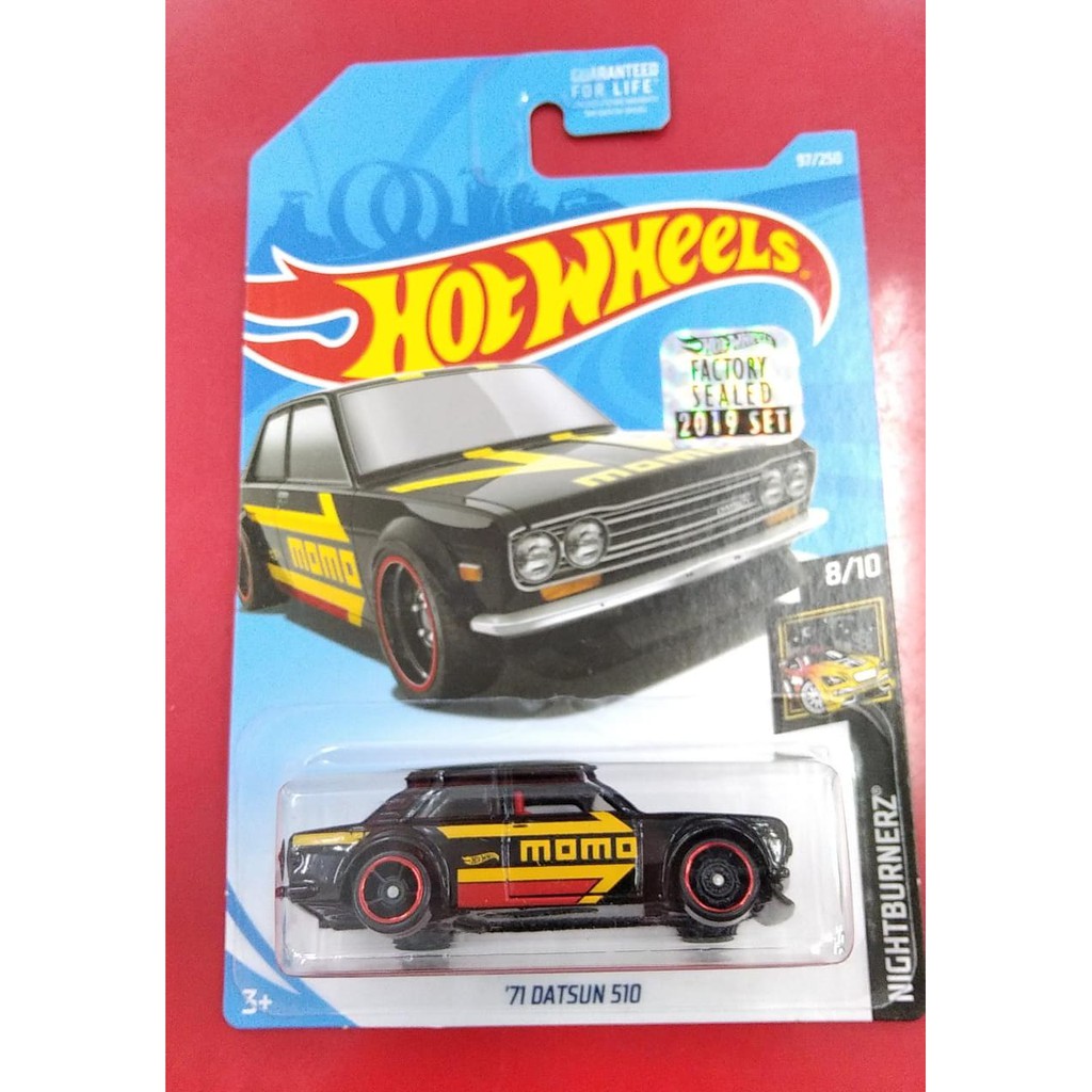 Hot Wheels 71 Datsun 510 Momo Hitam HW FS 2019 Hotwheels Factory Sealed Mobil Mainan