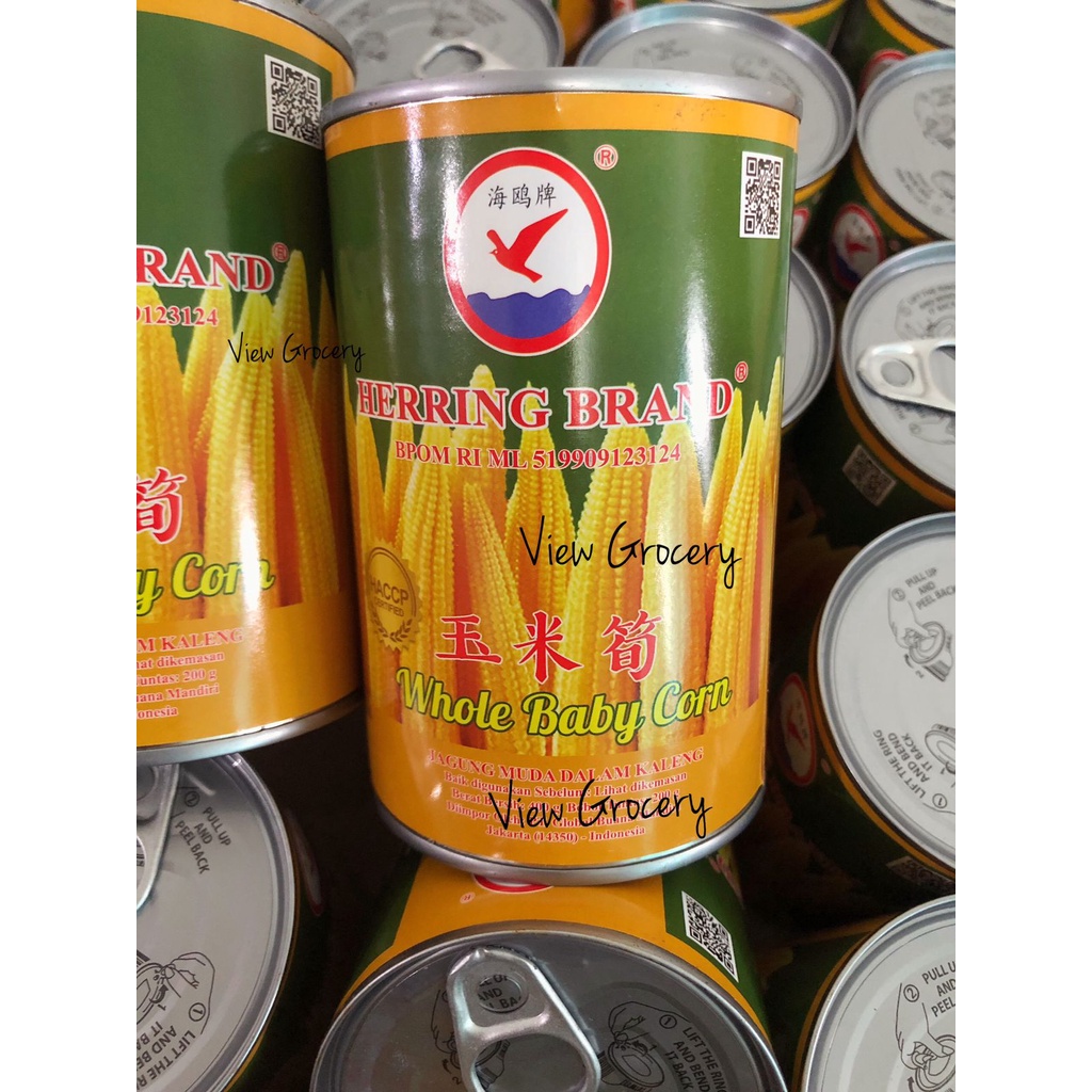 

Whole young corn /whole baby corn HERRING brand 400gr