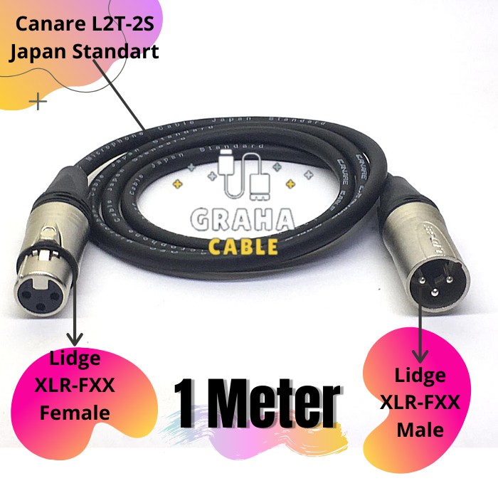 Kabel Mic Audio XLR 1 Meter