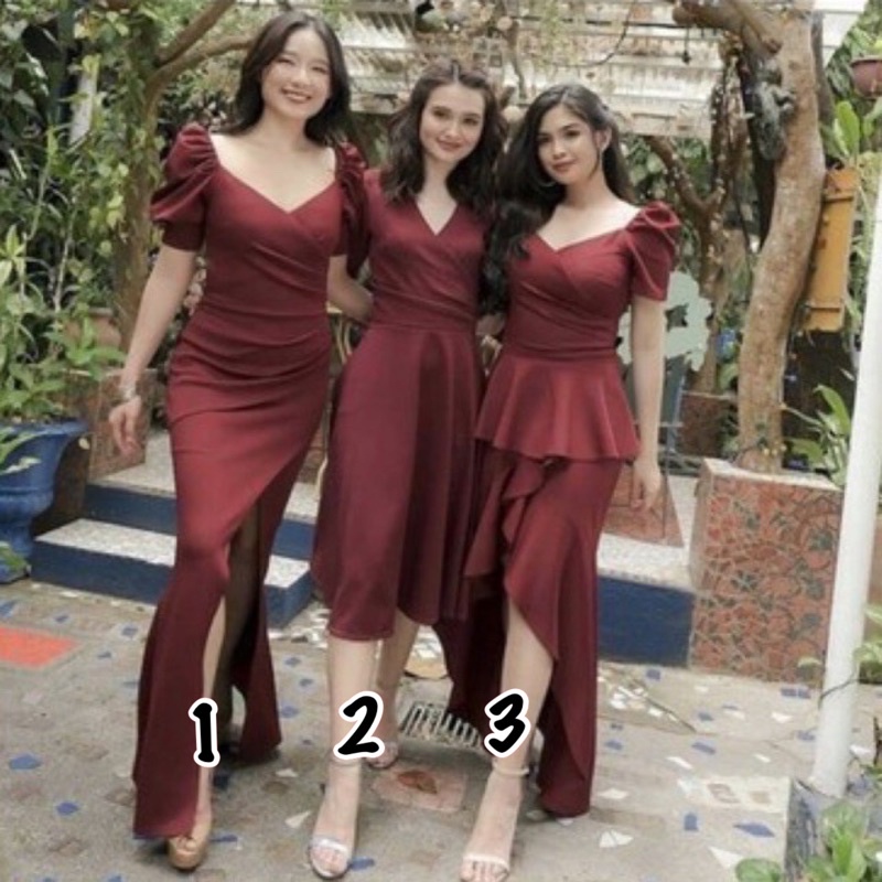 Jual Vivi Party Dress Dress Bridesmaid Dress