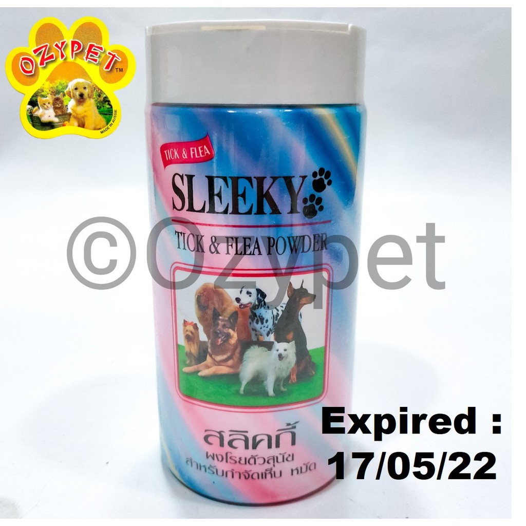 Sleeky Anti Flea N Tick Powder 150 G Gr Gram For Pet Animals Bedak Bubuk Anti Kutu Hewan K 10829 Shopee Indonesia